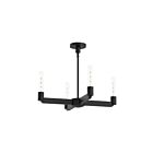 Kuzco Lighting CH607225MB Claire 4-Luminaires 240W Noir mat Lustre
