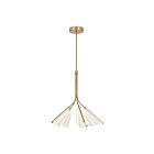 Kuzco Lighting CH62628-BG-LG Mulberry 67W Or brossé et guide lumière LED Lustre
