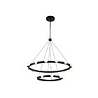 Kuzco Lighting CH63436-BK Rezz 90W Noir LED Lustre
