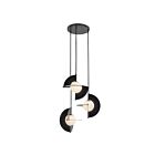 Kuzco Lighting CH65127-GBK-OP-UNV Scorpio 43W Noir lustré et verre opale LED Lustre