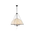 Kuzco Lighting CH661433MB Crosby 4-Luminaires 240W Noir mat Lustre