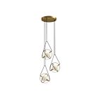 Kuzco Lighting CH76718-BG Aries 29W Or brossé LED Lustre