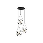 Kuzco Lighting CH76728-BK Aries 37W Noir LED Lustre
