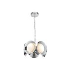 Kuzco Lighting CH77916-CH-OP-UNV Cleo 40W Chrome et verre opale LED Lustre