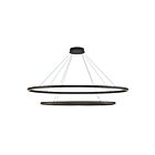 Kuzco Lighting CH79253-BK Ovale 72W Noir LED Lustre