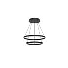 Kuzco Lighting CH87224-BK-UNV-010 Cerchio 87W Noir LED Lustre