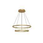 Kuzco Lighting CH87232-BG Cerchio 113W Or brossé LED Lustre