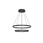 Kuzco Lighting CH87232-BK-UNV-010 Cerchio 113W Noir LED Lustre