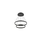 Kuzco Lighting CH87824-BK Cerchio 113W Noir LED Lustre