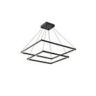 Kuzco Lighting CH88232-BK-UNV-010 Piazza 112W Noir LED Lustre