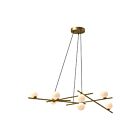 Kuzco Lighting CH89854-BG-GO-UNV Amara 33W Or brossé et verre opale lustré LED Lustre