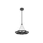 Kuzco Lighting CH90826-BK Maestro 58W Noir LED Lustre