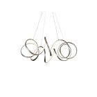 Kuzco Lighting CH93834-AS Synergy 100W Argent antique LED Lustre
