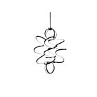 Kuzco Lighting CH93941-BK Synergy 200W Noir LED Lustre