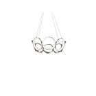 Kuzco Lighting CH94824-AS Oros 78W Argent antique LED Lustre
