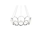 Kuzco Lighting CH94829-AS Oros 100W Argent antique LED Lustre