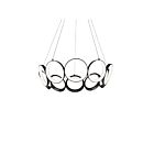 Kuzco Lighting CH94829-BK Oros 100W Noir LED Lustre