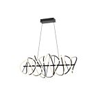 Kuzco Lighting CH96442-BK Collide 100W Noir LED Lustre