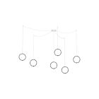 Kuzco Lighting CNM13AC-WH Système de canopée à suspension multiple Marquee de 120 po