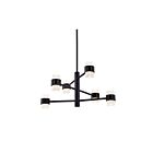 Suspendu tige LED Kuzco Lighting Copenhagen EP48224-BK 38W noir