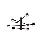 Suspendu tige LED Kuzco Lighting Copenhagen EP48232-BK 50W noir