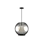 Kuzco Lighting EP56913-BK-OP Kona 1-Lumière 60W Noir et verre opale Suspendu
