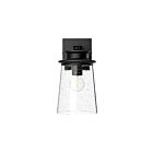 Kuzco Lighting EW533006BKCB Quincy 1-lumière 60W Verre à bulles transparent et noir texturé Appliques murales d'intérieur