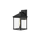 Kuzco Lighting EW552009BKCL Larchmont 1-lumière 60W Verre transparent et noir texturé Appliques murales d'intérieur