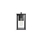 Kuzco Lighting EW652505BKCL Brentwood 1-lumière 60W Verre transparent et noir texturé Appliques murales d'intérieur