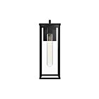 Kuzco Lighting EW652707BKCL Brentwood 1-lumière 60W Verre transparent et noir texturé Appliques murales d'intérieur