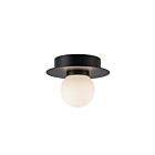 Kuzco Lighting FM15506-BK-UNV Elixir 7W Noir LED Plafonnier Encastré