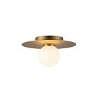 Kuzco Lighting FM15510-BG-UNV Elixir 9W Or brossé LED Plafonnier Encastré