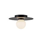 Kuzco Lighting FM15510-BK-UNV Elixir 9W Noir LED Plafonnier Encastré