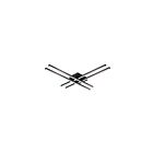 Kuzco Lighting FM18232-BK Vega Minor 46W Noir LED Plafonnier Encastré