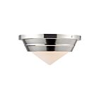 Kuzco Lighting FM348010PNOP Willard 1-lumière 60W Nickel poli Plafonnier Encastré