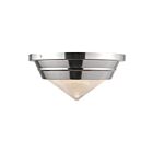 Kuzco Lighting FM348010PNPG Willard 1-lumière 60W Nickel poli Plafonnier Encastré