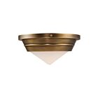 Kuzco Lighting FM348010VBOP Willard 1-lumière 60W Nickel poli Plafonnier Encastré