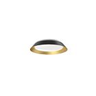 Kuzco Lighting FM43414-BK-GD Jasper 17W Noir et or LED Plafonnier Encastré