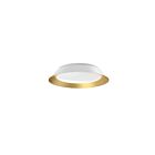 Kuzco Lighting FM43414-WH-GD Jasper 17W Blanc et or LED Plafonnier Encastré