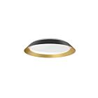 Kuzco Lighting FM43419-BK-GD-5CCT Jasper 30W Noir et or LED Plafonnier Encastré