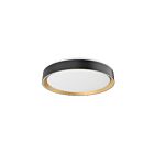 Kuzco Lighting FM43916-BK-GD-5CCT Essex 30W Noir et or LED Plafonnier Encastré