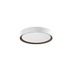 Kuzco Lighting FM43916-WH-WT-5CCT Essex 30W Blanc et noyer LED Plafonnier Encastré