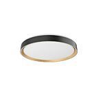 Kuzco Lighting FM43920-BK-GD-5CCT Essex 42W Noir et or LED Plafonnier Encastré