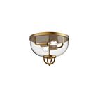 Kuzco Lighting FM461102AG Lancaster 2-lumières 120W Or vieilli Plafonnier Encastré