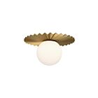 Kuzco Lighting FM501212BGOP Plume 1-lumière 60W Or brossé Plafonnier Encastré