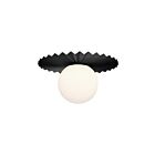Kuzco Lighting FM501212MBOP Plume 1-lumière 60W Noir mat Plafonnier Encastré