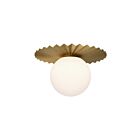 Kuzco Lighting FM501214BGOP Plume 1-lumière 60W Or brossé Plafonnier Encastré