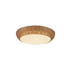 Kuzco Lighting FM511217RA Merida 3-lumières 120W Rotin Plafonnier Encastré