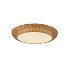 Kuzco Lighting FM511421RA Merida 3-lumières 120W Rotin Plafonnier Encastré