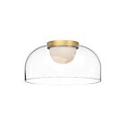 Kuzco Lighting FM52512-BG-CL Cedar 13W Or brossé LED Plafonnier Encastré